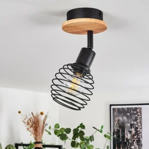 hofstein Plafonnier Ballis Écru, Noir, 1 lumière* Lampes Modernes