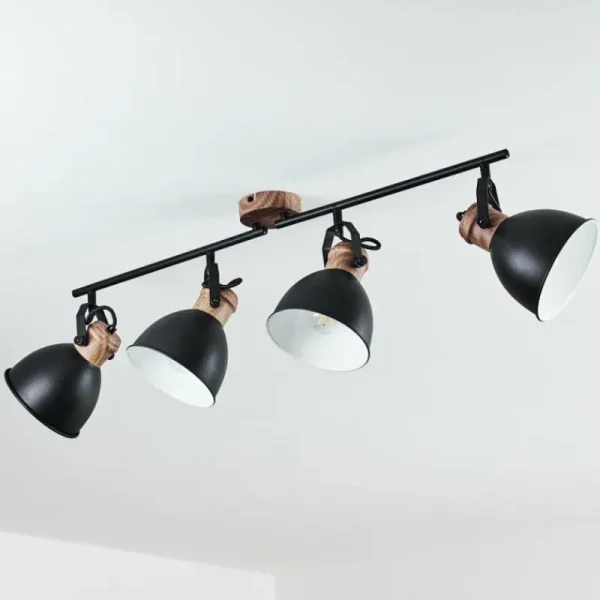 hofstein Plafonnier Banjul Brun, Noir, 4 lumières* Lampes Modernes