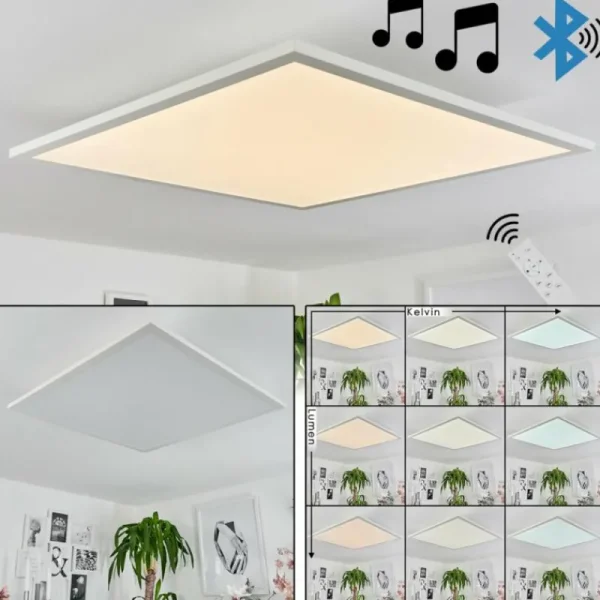 hofstein Plafonnier Barasat LED Blanc, 1 lumière* Lampes Modernes