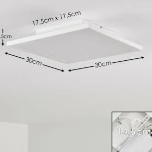 hofstein Plafonnier Barasat LED Blanc, 1 lumière* Lampes Modernes