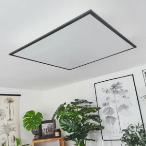 hofstein Plafonnier Barasat LED Noir, Blanc, 2 lumières* Lampes Modernes