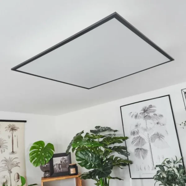 hofstein Plafonnier Barasat LED Noir, Blanc, 2 lumières* Lampes Modernes