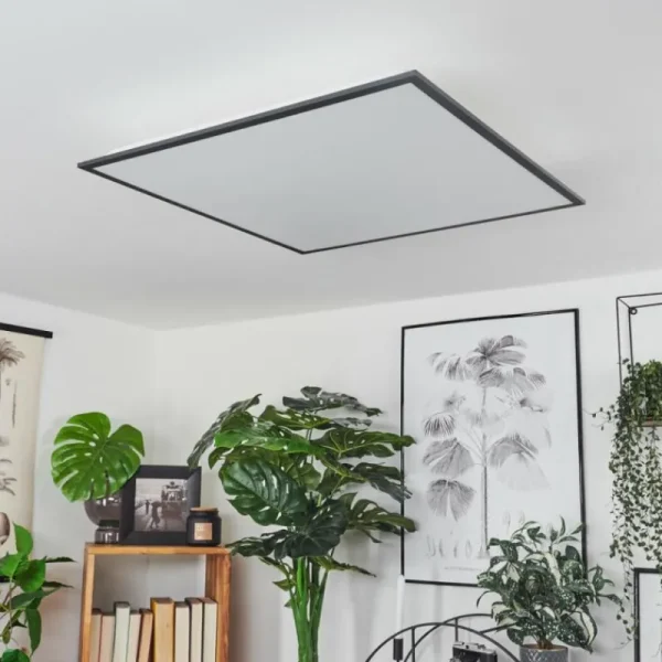 hofstein Plafonnier Barasat LED Noir, Blanc, 2 lumières* Lampes Modernes
