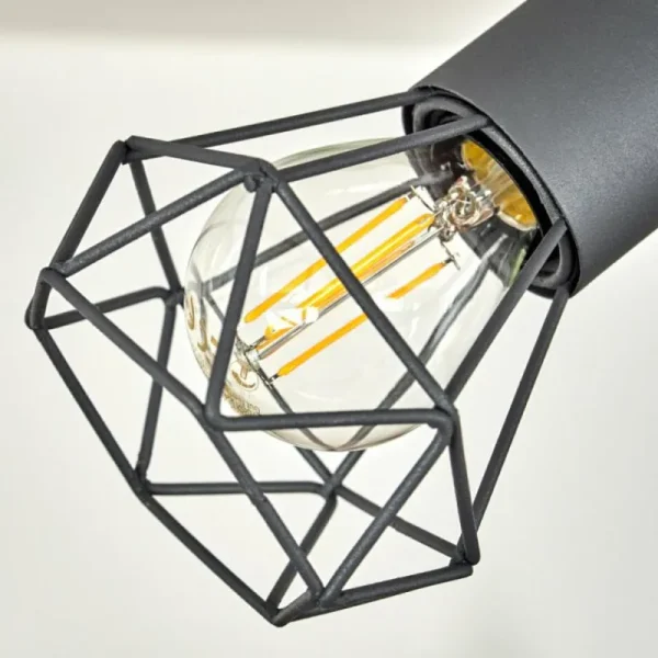 hofstein Plafonnier Baripada Anthracite, Chrome, 6 lumières* Lampes Modernes