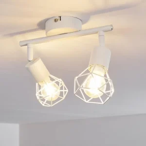 hofstein Plafonnier Baripada Blanc, 2 lumières* Lampes Modernes