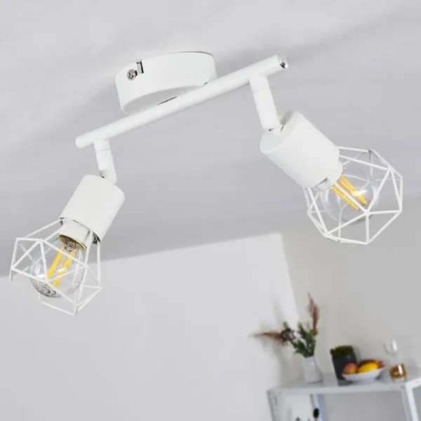 hofstein Plafonnier Baripada Blanc, 2 lumières* Lampes Modernes