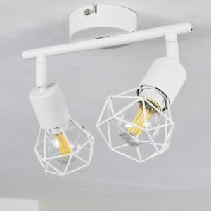 hofstein Plafonnier Baripada Blanc, 2 lumières* Lampes Modernes