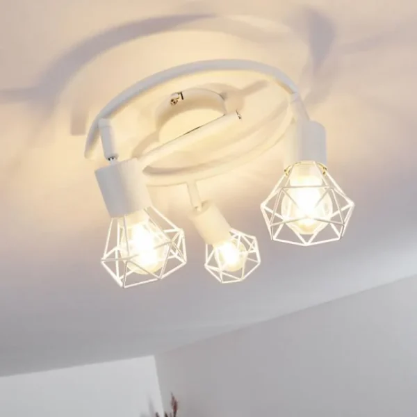 hofstein Plafonnier Baripada Blanc, 3 lumières* Lampes Modernes