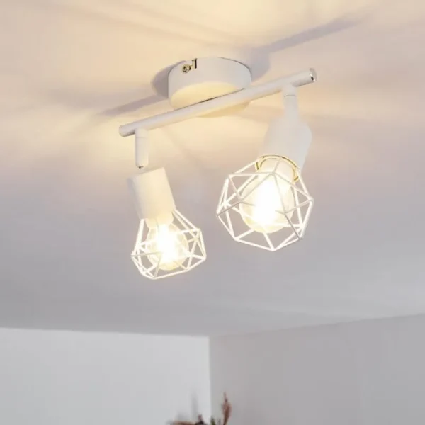 hofstein Plafonnier Baripada Blanc, 2 lumières* Lampes Modernes