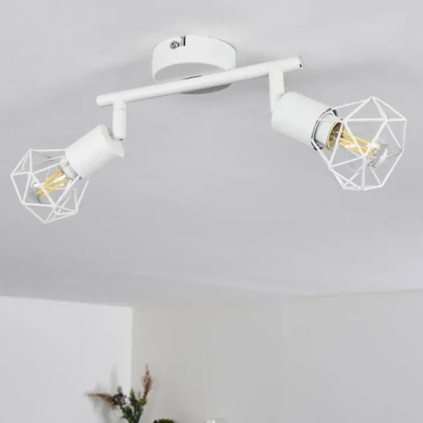 hofstein Plafonnier Baripada Blanc, 2 lumières* Lampes Modernes