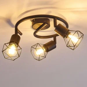 hofstein Plafonnier Baripada Noir, 3 lumières* Lampes Modernes