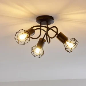 hofstein Plafonnier Baripada Noir, 3 lumières* Lampes Modernes