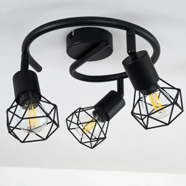 hofstein Plafonnier Baripada Noir, 3 lumières* Lampes Modernes