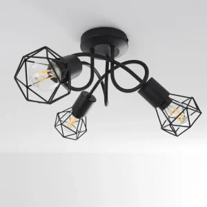 hofstein Plafonnier Baripada Noir, 3 lumières* Lampes Modernes