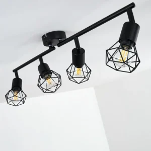 hofstein Plafonnier Baripada Noir, 4 lumières* Lampes Modernes