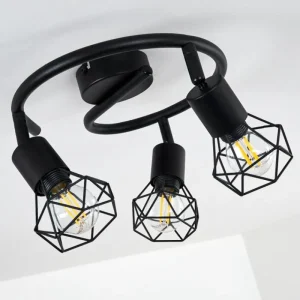 hofstein Plafonnier Baripada Noir, 3 lumières* Lampes Modernes