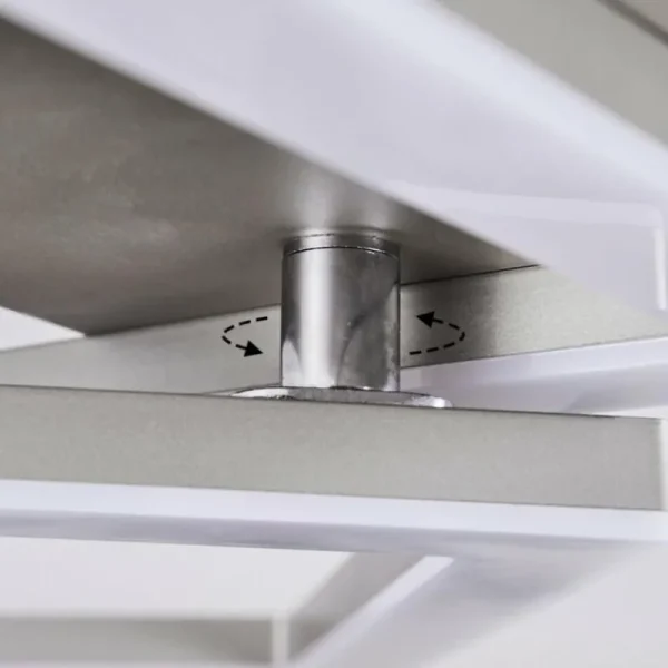 hofstein Plafonnier Batuna LED Nickel mat, 1 lumière* Lampes Modernes