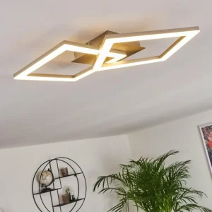 hofstein Plafonnier Batuna LED Nickel mat, 1 lumière* Lampes Modernes