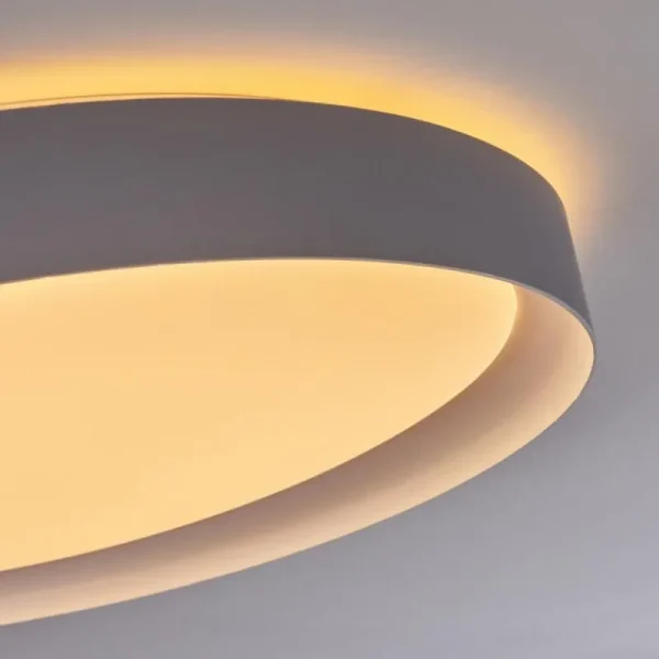 hofstein Plafonnier Beade LED Gris, Blanc, 1 lumière, Télécommandes, Changeur de couleurs* Lampes Modernes
