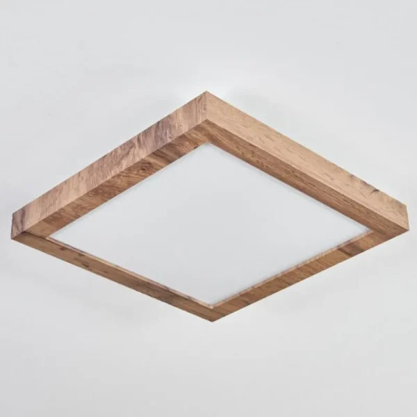 hofstein Plafonnier Bealeton LED Brun, Couleur bois, 1 lumière* Lampes Modernes