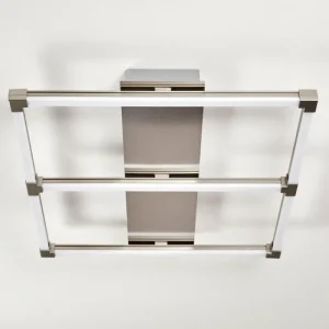 hofstein Plafonnier Beken LED Acier brossé, 1 lumière* Lampes Modernes