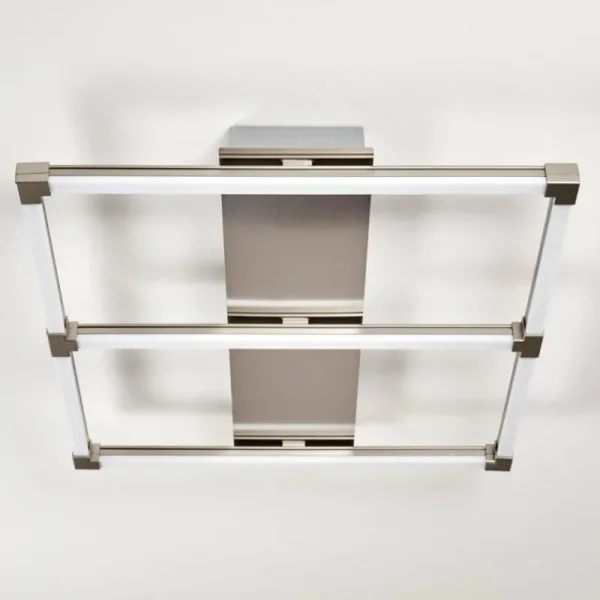 hofstein Plafonnier Beken LED Acier brossé, 1 lumière* Lampes Modernes