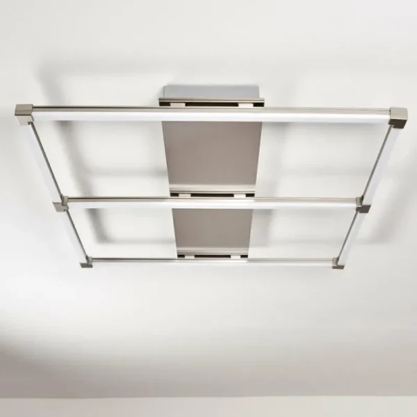 hofstein Plafonnier Beken LED Nickel mat, 1 lumière* Lampes Modernes