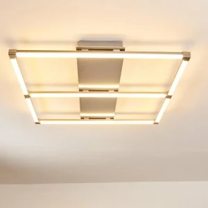 hofstein Plafonnier Beken LED Nickel mat, 1 lumière* Lampes Modernes