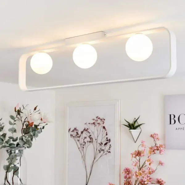 hofstein Plafonnier Beland Blanc, 3 lumières* Lampes Modernes