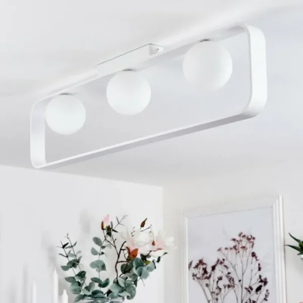 hofstein Plafonnier Beland Blanc, 3 lumières* Lampes Modernes