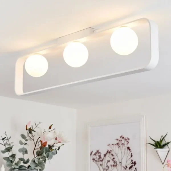 hofstein Plafonnier Beland Blanc, 3 lumières* Lampes Modernes