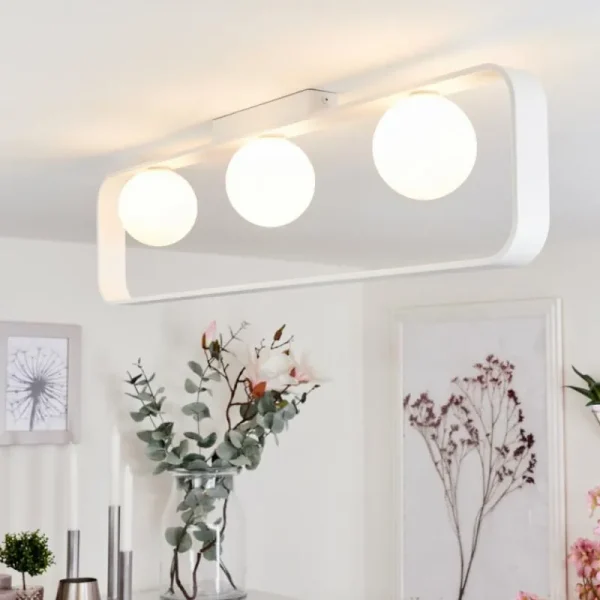 hofstein Plafonnier Beland Blanc, 3 lumières* Lampes Modernes