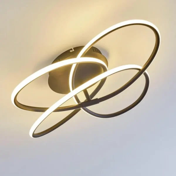 hofstein Plafonnier Belgorod LED Noir, 1 lumière* Lampes Modernes
