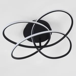 hofstein Plafonnier Belgorod LED Noir, 1 lumière* Lampes Modernes