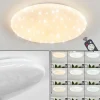 hofstein Plafonnier Benifla LED Blanc, 1 lumière, Télécommandes* Lampes Modernes