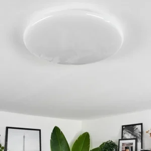 hofstein Plafonnier Benifla LED Blanc, 1 lumière, Télécommandes* Lampes Modernes