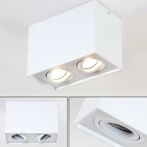 hofstein Plafonnier Betsie Blanc, 2 lumières* Lampes Modernes