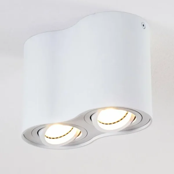 hofstein Plafonnier Betsie Blanc, 2 lumières* Lampes Modernes