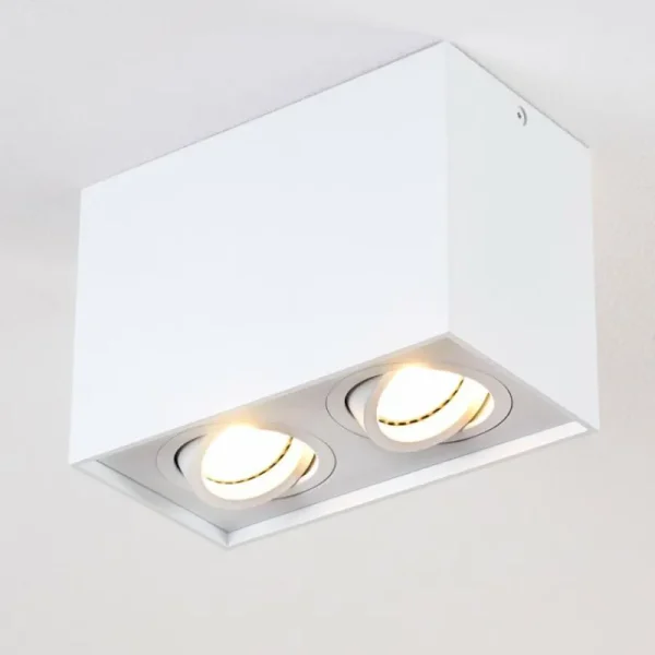 hofstein Plafonnier Betsie Blanc, 2 lumières* Lampes Modernes