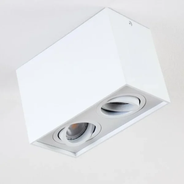 hofstein Plafonnier Betsie Blanc, 2 lumières* Lampes Modernes