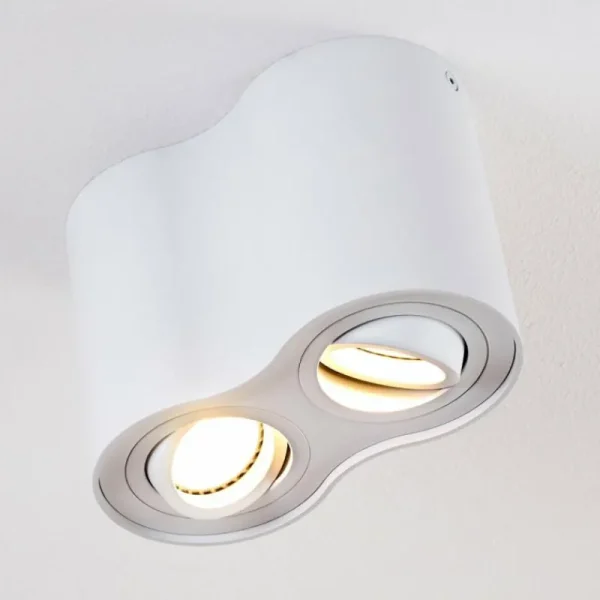 hofstein Plafonnier Betsie Blanc, 2 lumières* Lampes Modernes