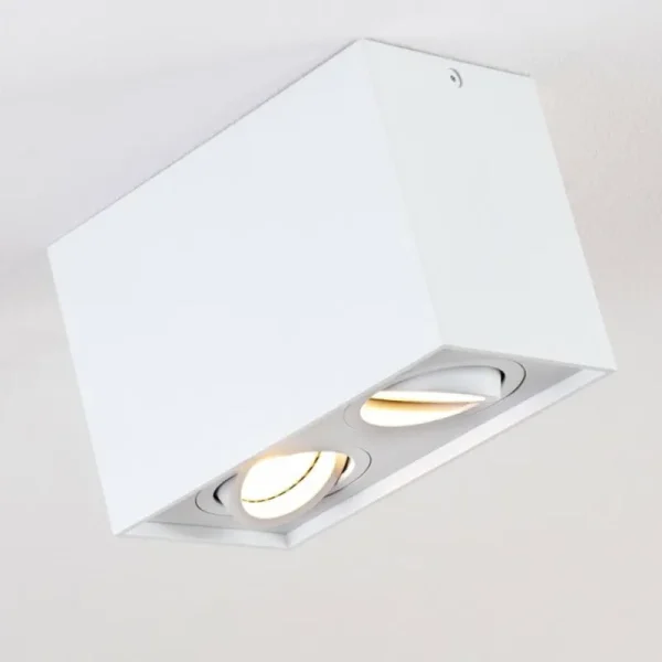 hofstein Plafonnier Betsie Blanc, 2 lumières* Lampes Modernes