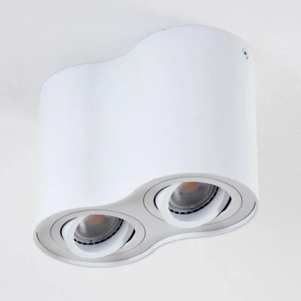 hofstein Plafonnier Betsie Blanc, 2 lumières* Lampes Modernes