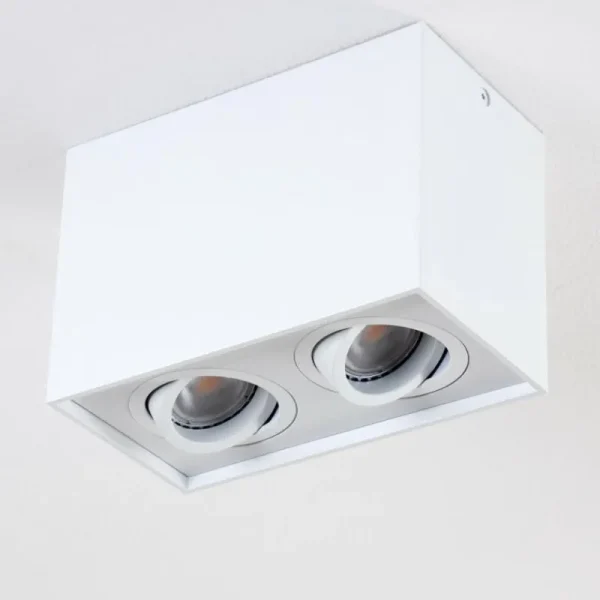 hofstein Plafonnier Betsie Blanc, 2 lumières* Lampes Modernes