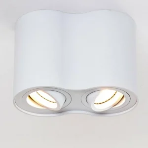 hofstein Plafonnier Betsie Blanc, 2 lumières* Lampes Modernes