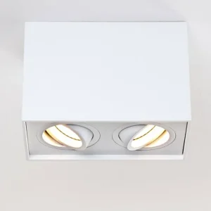 hofstein Plafonnier Betsie Blanc, 2 lumières* Lampes Modernes