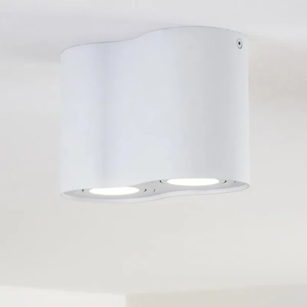 hofstein Plafonnier Betsie Blanc, 2 lumières* Lampes Modernes
