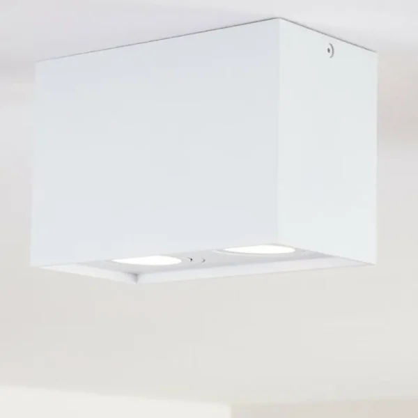 hofstein Plafonnier Betsie Blanc, 2 lumières* Lampes Modernes