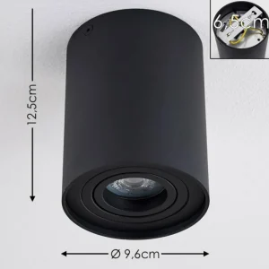 hofstein Plafonnier Betsie Noir, 1 lumière* Lampes Modernes
