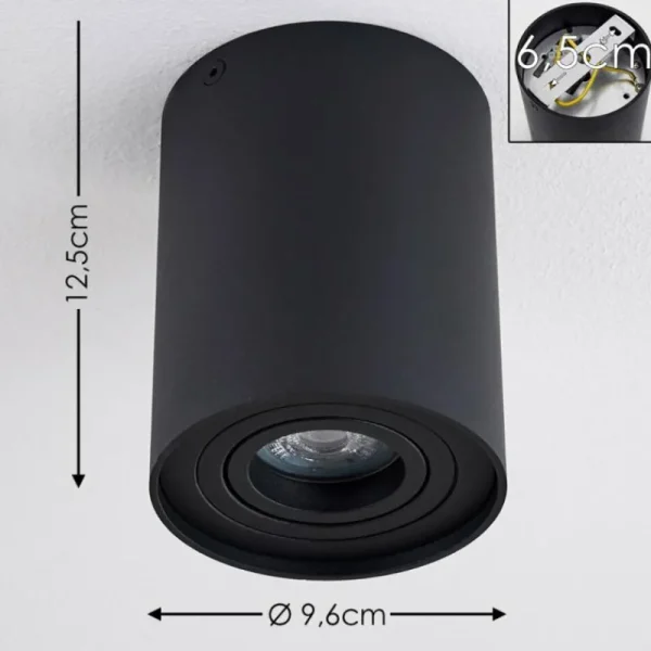 hofstein Plafonnier Betsie Noir, 1 lumière* Lampes Modernes